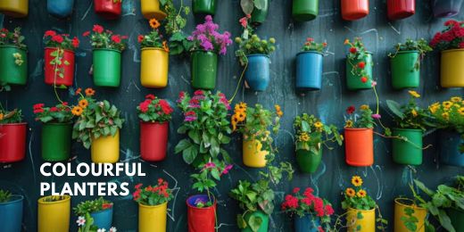 Bursting with Colour: The Allure of Colourful Planters in Your Garden