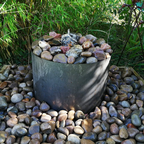 Circular Planters - Rustic Steel Finish - Variety of Sizes Available