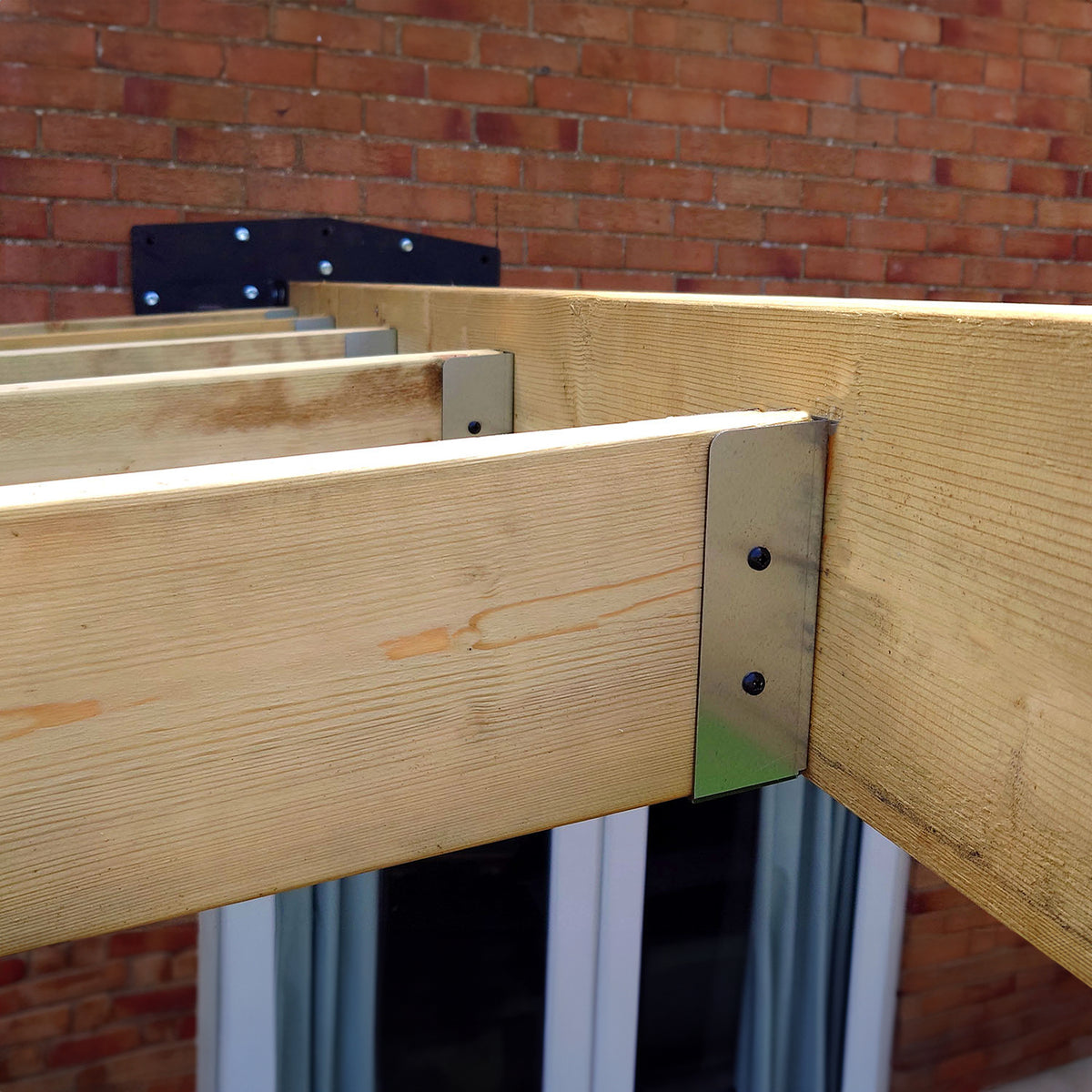 Framola Downwards Angled Rafter Brackets - For Downwards Slope Rafters (90 Options Available)