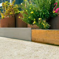 Bellamy Rustic Steel Retaining Wall Sections