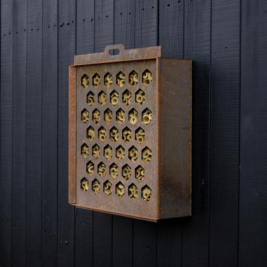 Bellamy Rustic Steel Wall Mount Bug & Insect Hotel for Gardens