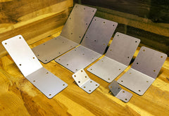 135° / 45° Angled Corner Railway Sleeper Brackets (7 Sizes Available)