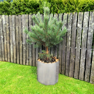 Galvanised Steel Circular Planter - Indoor Outdoors