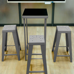 Industrial-Style Steel Bar Height Table (11 Colours Available)