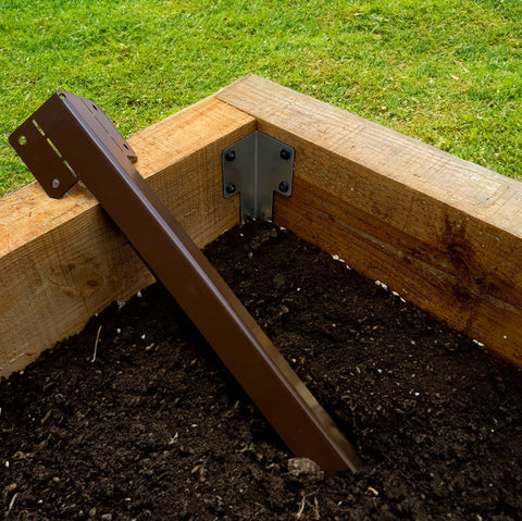 Railway Sleeper Bracket - Adjustable Angle Head with Stake