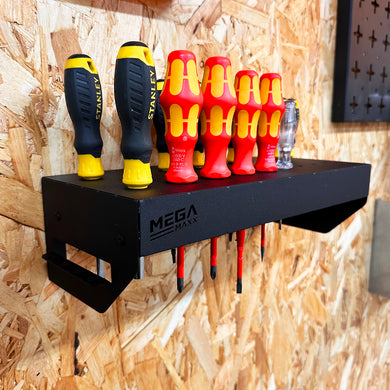 MegaMaxx UK™ Wall Mountable Screwdriver Storage Unit - Indoor Outdoors