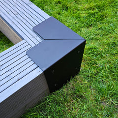 2-Tier Large External Corner Railway Sleeper Bracket