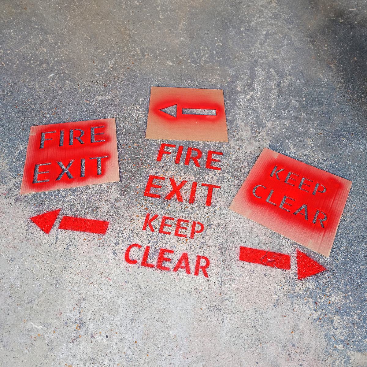 MegaMaxx UK™ Floor Marking Health & Safety Stencils