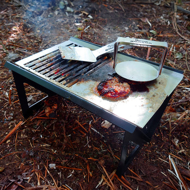 Volcann™ SMASHA Portable BBQ & Smashburger Grill + Stainless Steel Tools - Indoor Outdoors