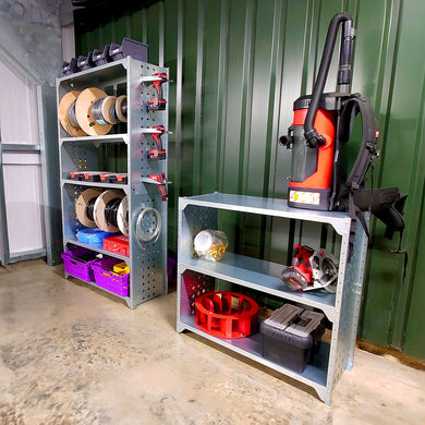 Nukeson Modular Industrial Shelving Units - Tool Wall Compatible - Indoor Outdoors