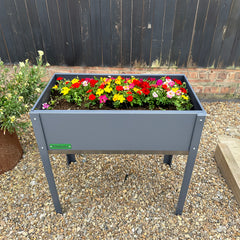 Bellamy Galvanised Steel Trough Standing Planter with Legs (2 Sizes Available)