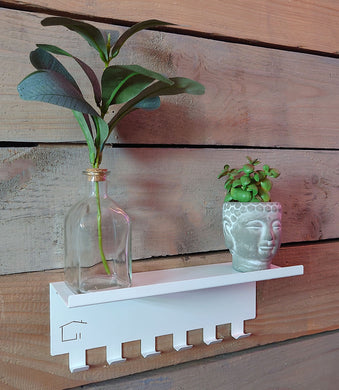 Okunaii™ Light Duty Shelf with Hanging Hooks - Indoor Outdoors