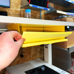 MegaMaxx UK™ Under-Desk Mount A4 Paper Tray & Document Holder