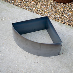 Bellamy Quarter-Circle Rustic Steel Corner Planter