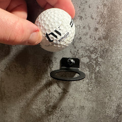 BlackSteel™ Wall Mount Golf Ball Display Bracket & Holder