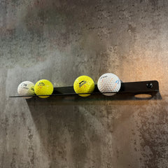 BlackSteel™ Wall Mount Golf Ball 6-Slot Display Bracket & Holder