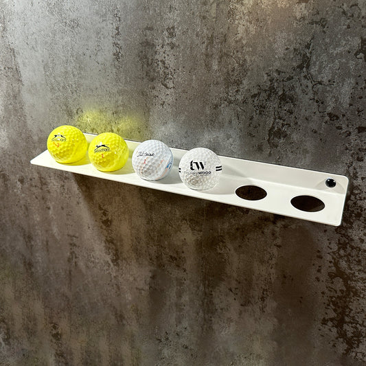 BlackSteel™ Wall Mount Golf Ball 6-Slot Display Bracket & Holder