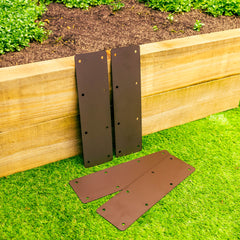 Jumbo 2-Tier Straight Flat Railway Sleeper Joining Brackets