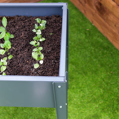 Bellamy Galvanised Steel Trough Standing Planter with Legs (2 Sizes Available)