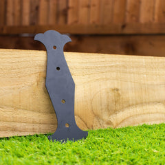 Fancy Straight Railway Sleeper Brackets (Pack of 5 Brackets)