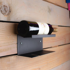 Okunaii Wall Mount Wine Bottle & Wine Glasses Holder