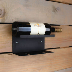 Okunaii Wall Mount Wine Bottle & Wine Glasses Holder