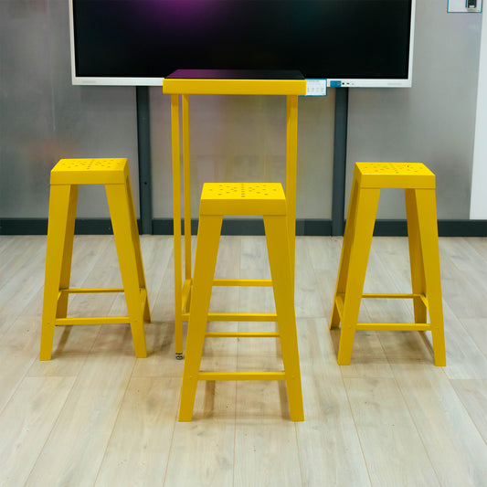 Industrial-Style Steel Bar Height Table (11 Colours Available)