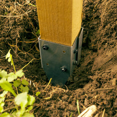 FenceEasy Fence Post Light-Duty Drive-In Ground Mounting Stakes (2 Sizes Available)