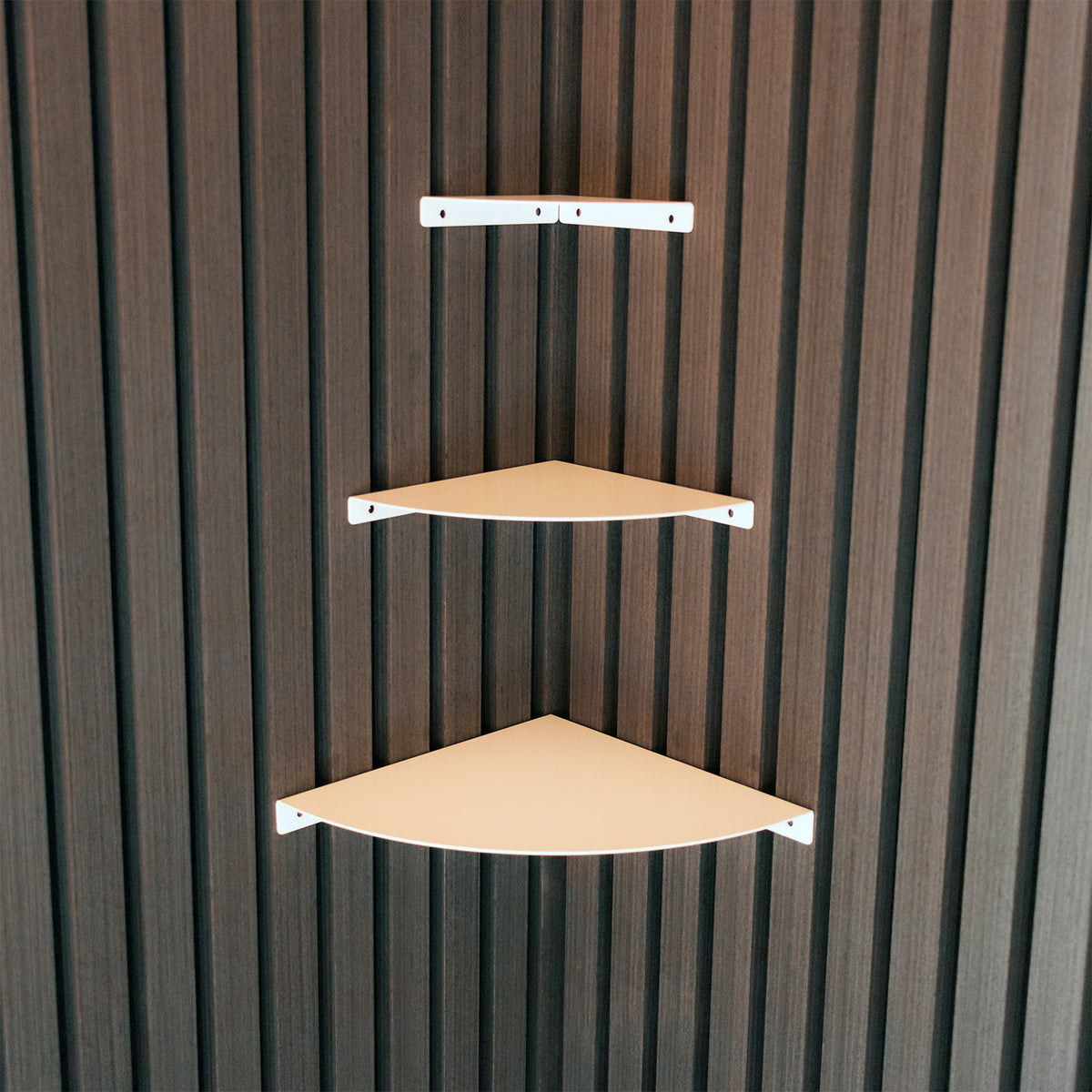 Okunaii™ Quarter Circle Corner Shelves (3 Sizes Available)