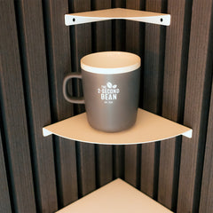 Okunaii™ Quarter Circle Corner Shelves (3 Sizes Available)