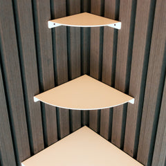 Okunaii™ Quarter Circle Corner Shelves (3 Sizes Available)