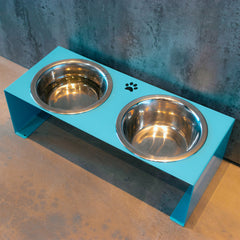 Jake's Farm Yard Double Bowl Evelated Riser & Pet Food Stand