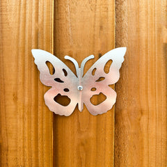 Butterfly Outdoor Metal Garden Wall Art (Pack of 3)