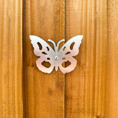 Butterfly Outdoor Metal Garden Wall Art (Pack of 3)