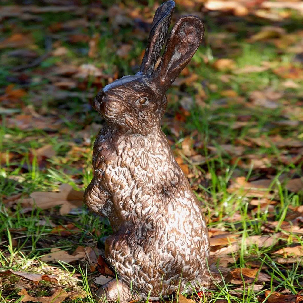 Fergus McArthur Rabbit Aged Verde Statue