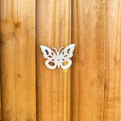 Butterfly Outdoor Metal Garden Wall Art (Pack of 3)