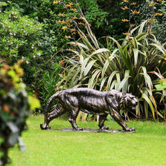 Fergus McArthur Small Tiger Bronze Effect Statue Distance Photo