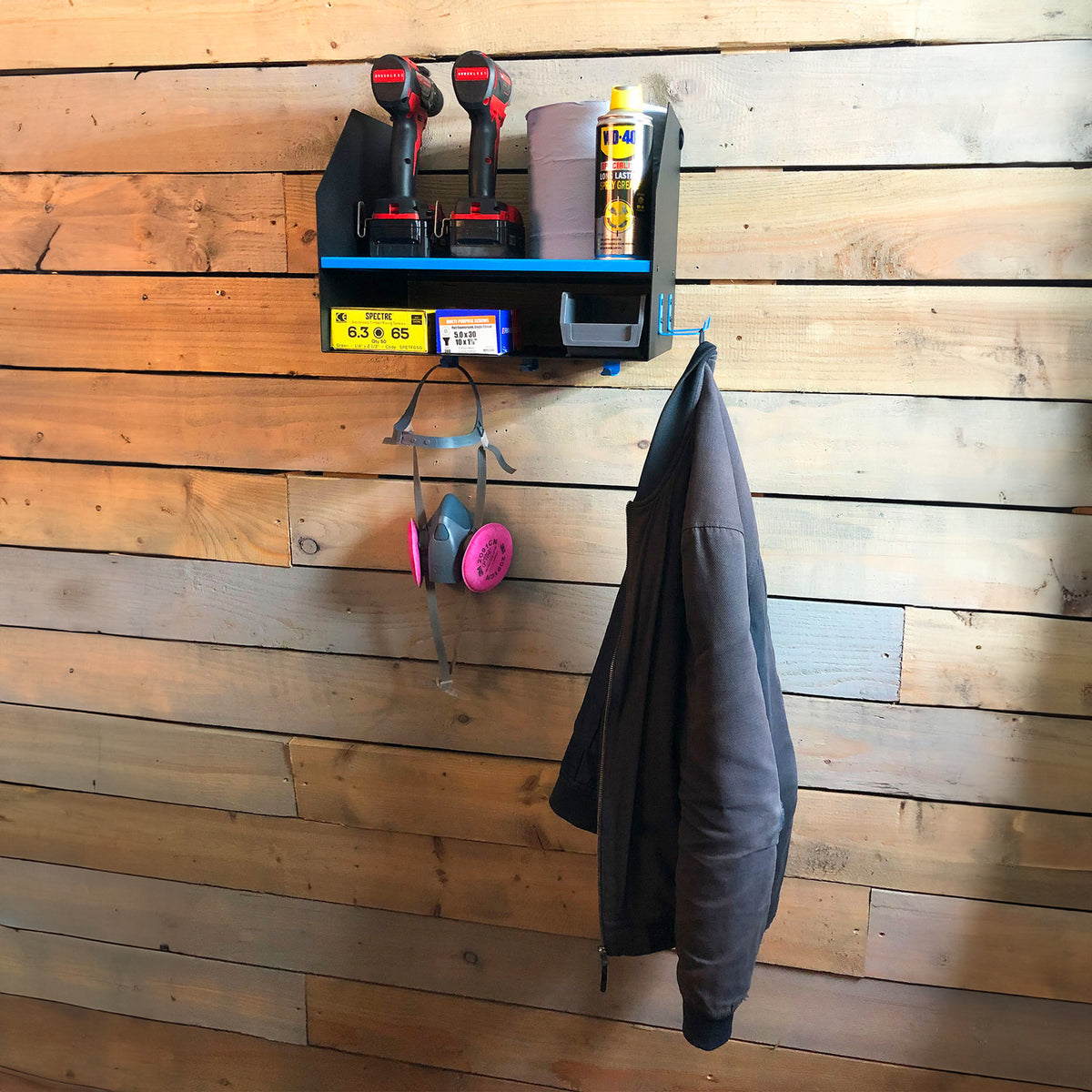 MegaMaxx UK™ Wall Mount Tool & Accessories Storage Shelf