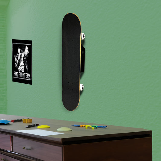 BlackSteel™ Skateboard Wall Mount Display Bracket (1 Board)