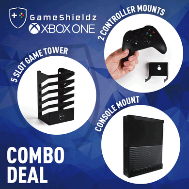 GameShieldz™ Xbox One Wall Mount Gaming Combo Deal - Indoor Outdoors