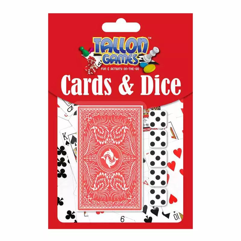 Playing Cards & Dice Set (5 Dice Included)