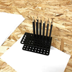 Craftsadora Wall Mountable / Desktop Pencil Storage Holder (45 Slots) - Indoor Outdoors