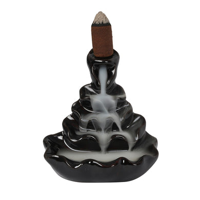 Waterfall Burner Backflow Smoke Censer Holder with 10 Cones - Indoor Outdoors