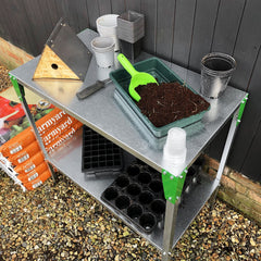 Bellamy Greenhouse Combo-Potting + Greenhouse Table - Indoor Outdoors