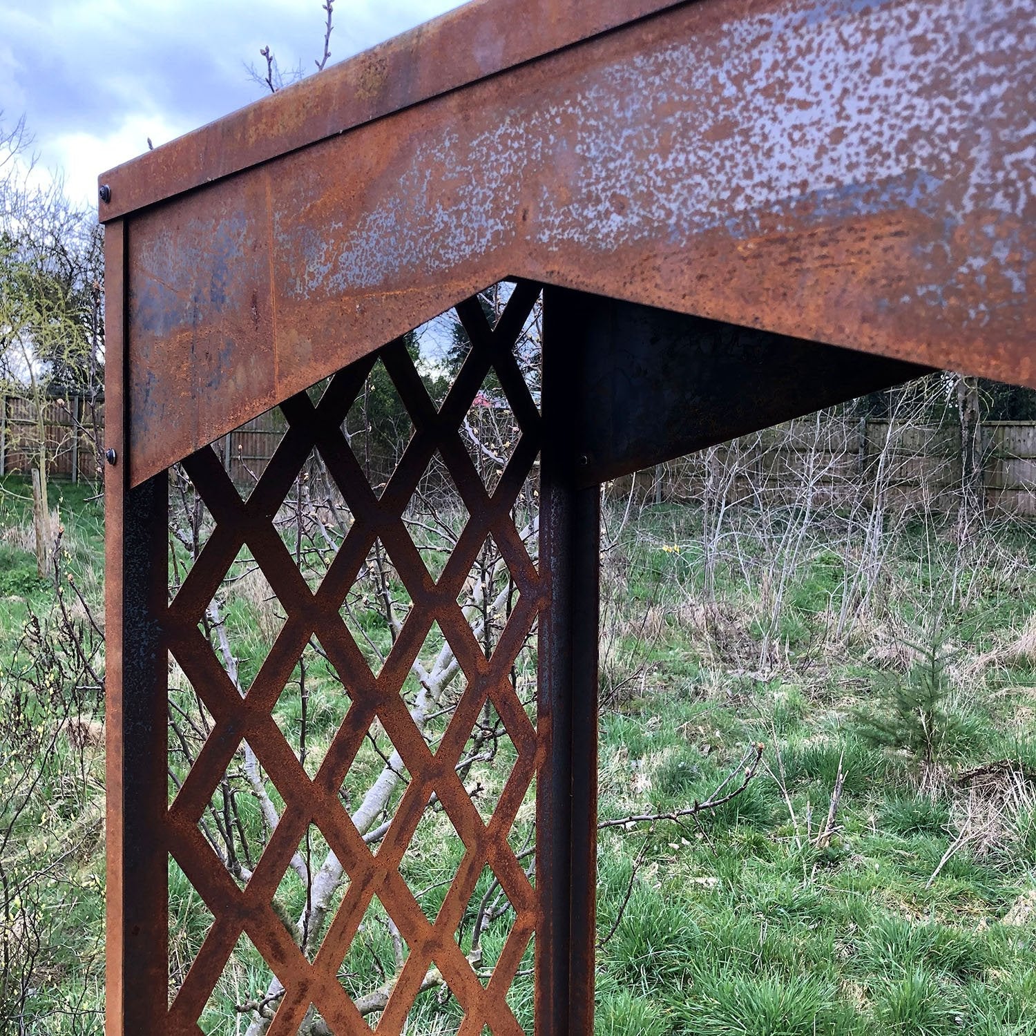 Bellamy Rustic Steel Garden Archway - Indoor Outdoors