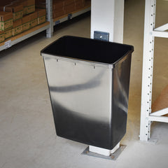 MegaMaxx UK™ Wall Mount Bin Bracket with 40L Utility Bin - Indoor Outdoors