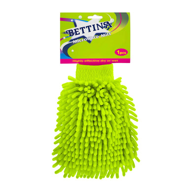 Microfibre Cleaning Mitt (Neon Green) - Indoor Outdoors