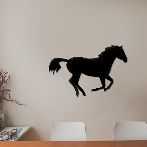 Metal Horse Wall Art | Made in the UK, 65cm Wide