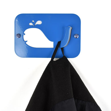 Children's Blue Whale Coat Hook - Indoor Outdoors