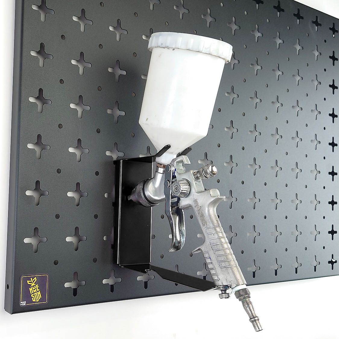 Nukeson Tool Wall - Spray Gun Bracket Attachment - Indoor Outdoors